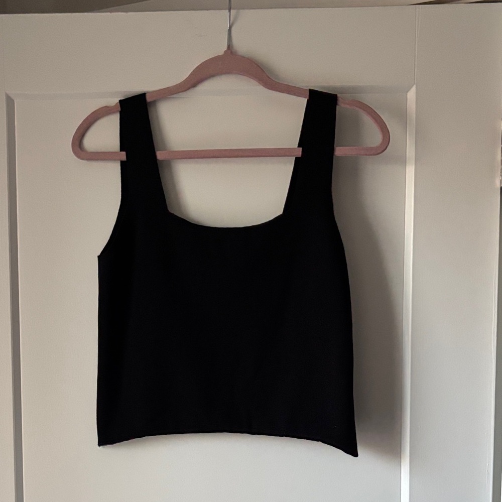 Vince Shell Cropped Tank Top